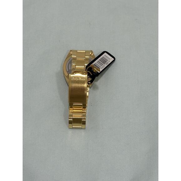 NOS Vintage Philip Persio Men’s Gold Tone Quartz Watch White Dial. - Picture 2 of 5